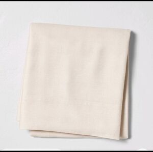 - NEW CASALUNA Linen Blend Flat  Sheet King 110" X 104"  NATURAL